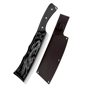 家用户外屠龙砍骨刀不锈钢锻打砍鸡鸭鱼大骨切肉切菜刀斩骨砍柴刀