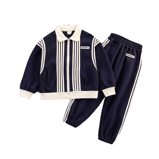 中童男童春装套装2026新款大童13儿童装12岁男孩运动服春秋帅气潮