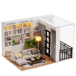 智趣屋diy小屋元气生活ob11手工拼装大房子模型娃娃屋生日礼物女