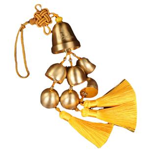 黄铜铃铛挂件纯铜小风铃挂饰门饰铜钟汽车室内客厅婴儿卧室装饰品