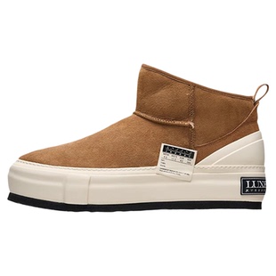 xVESSEL吴建豪新款羊皮毛一体雪地靴女经典增高雪地鞋厚底冬鞋