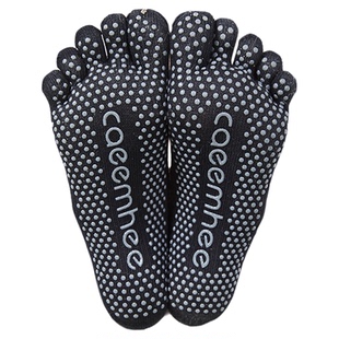 卡益专业健身五指瑜伽袜防滑女秋冬舞蹈普拉提袜子地板运动短棉袜