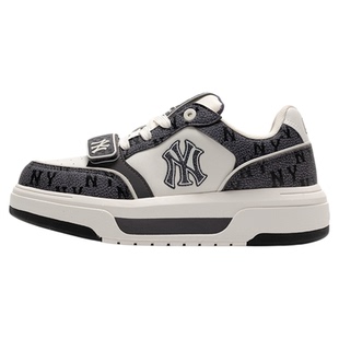 MLB张凌赫同款板鞋厚底满印老花学长鞋2025冬季新款鞋子SXP02