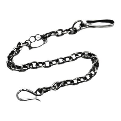 纯银迷你拳刺财布链钱包裤链