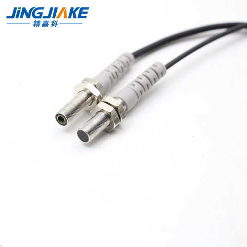 M6微型对射激光传感器BJT06-20N聚光型对照红外光电开关可见红光