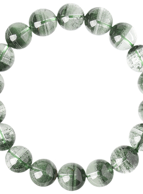 绿幽灵水晶招财转运手链