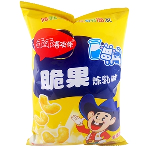 乖乖喜欢你炼乳脆果怀旧膨化零食
