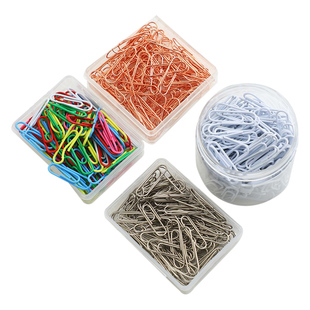 花艺回形针夹子 创意回形针银色白字彩色花束卡片夹别针贺卡夹子