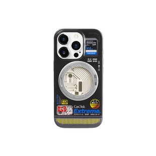 壳空间原创cas:disk磁吸手机壳适用苹果iPhone17/16promax15一体支架360度旋转新款14小众13高级感防摔支点壳