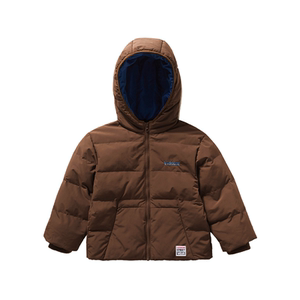VISION KIDS 童装男女儿童同款经典撞色LOGO宽松连帽短款羽绒服