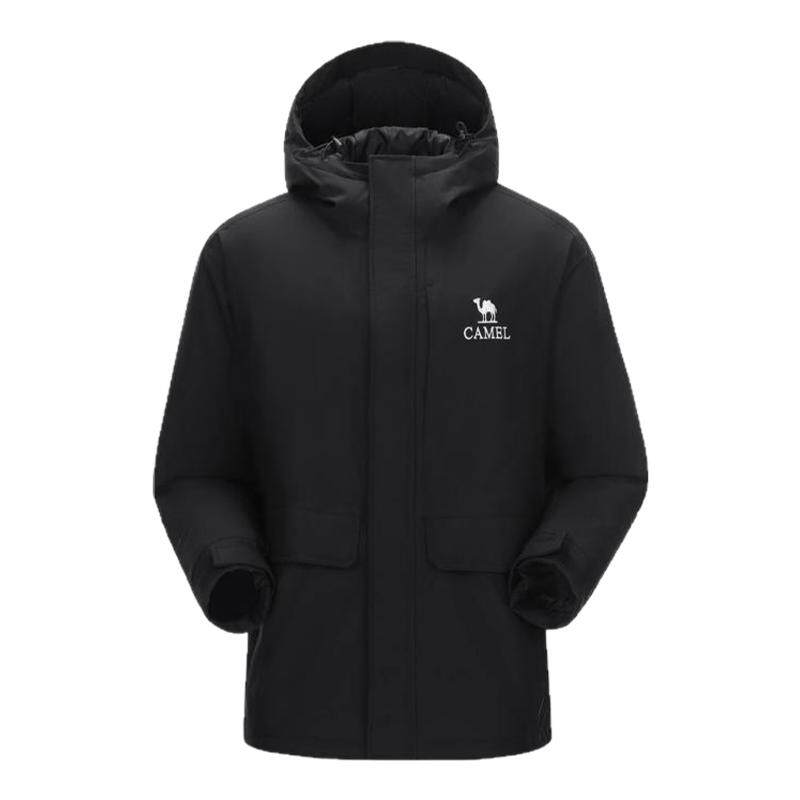 骆驼户外夹棉冲锋衣男女同款秋冬硬壳外套防风防水棉服登山服外套