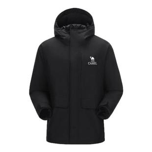 骆驼户外夹棉冲锋衣男女同款秋冬硬壳外套防风防水棉服登山服外套