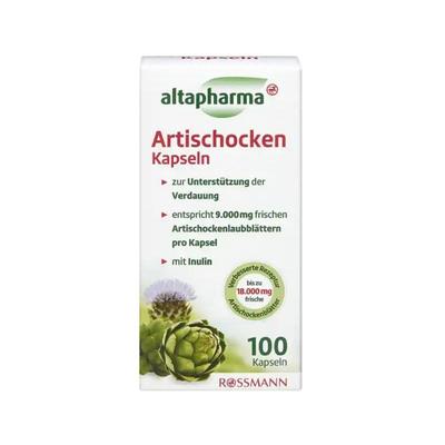 欧洲直邮Altapharma朝鲜蓟草胶囊100粒熬夜呵护保健肝片消化营养