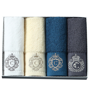 康尔馨长绒棉毛巾酒店全棉纯棉吸水方巾礼盒伴手礼洗脸巾柔软速干