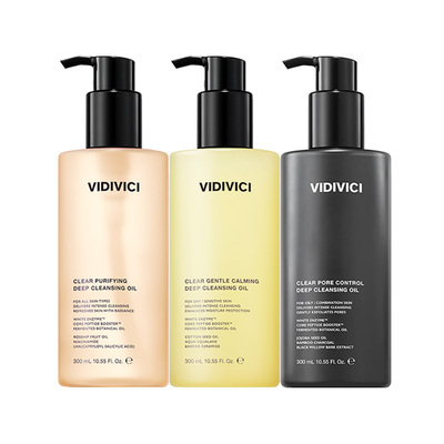 VidiVici[七夕礼物]卸妆油300ml+女神洁面120ml日常/敏感肌肤