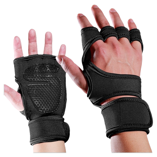 硬拉手套引体向上哑铃单双杠训练辅助带健身男握力运动护腕女护掌