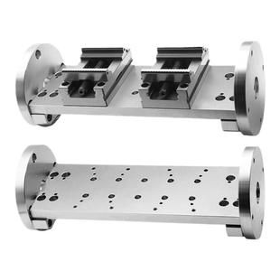 170/210高精四轴转台L块单双边桥板尾座连接板圆盘自定心虎钳底座