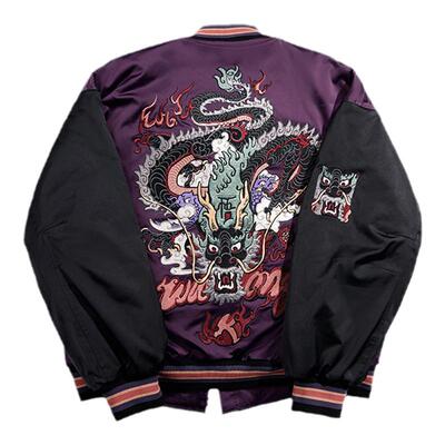 wookong黑龙刺绣棒球服