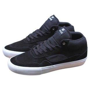 特价OPUS专业中帮男滑板鞋翻毛皮耐磨透气防滑BMX鞋fallen黑白款