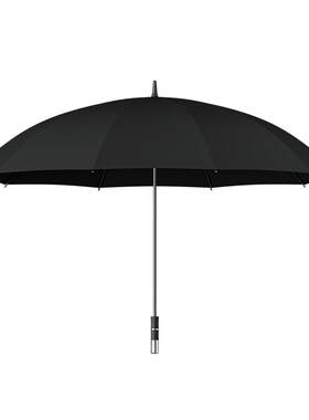 左都长柄深色商务纳米不沾雨伞布