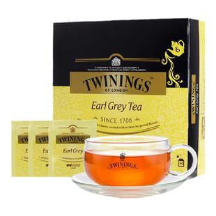 twinings川宁伯爵红茶茶包英式早餐袋泡茶100入佛手柑香气临期品