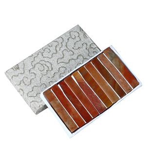 金石印坊 精磨印度石浙江红小方章 篆刻石料练习石 少沙丁 牙签章