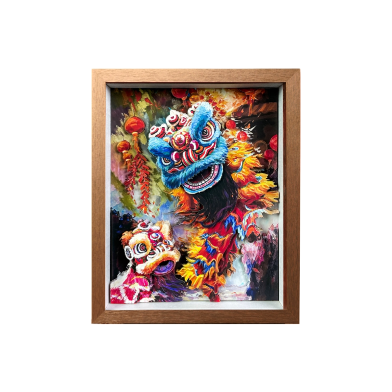 【醒狮】装饰画摆件客厅桌面礼品