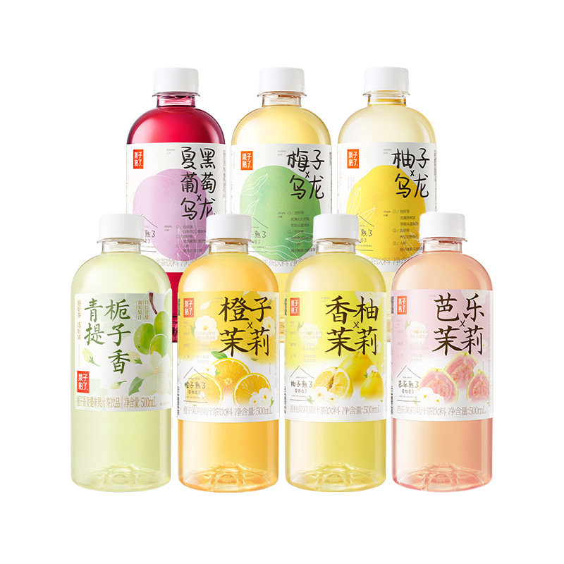 果子熟了梅子柚子乌龙茶橙子茉莉果汁茶饮料9瓶草莓果汁饮料