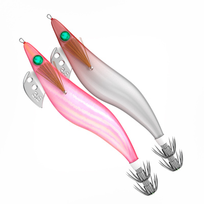 夜光+UV效果鱿鱼木虾2.2-3.5号