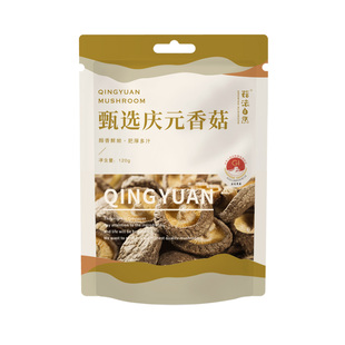 【所有女生直播间】菇法自然庆元香菇120g*3袋地标鲜香肥厚健康