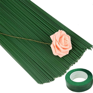 手工花束diy工具专用配件套装材料包绿色胶带花杆杆子胶水热熔胶棒花蕊扭扭棒皱纹纸花束包装纸毛球发箍批发