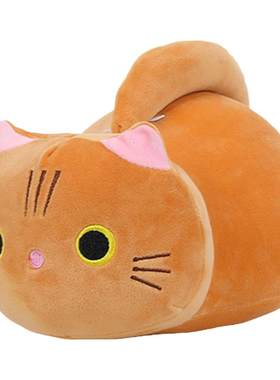 创意猫咪椭圆形枕头圆球小猫