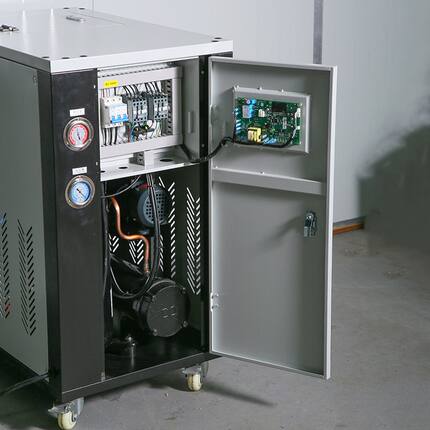 5匹水冷式工业冷水机用低温注塑冰水机制设备厂家变频工业制冷