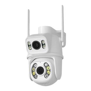 超级看看600万高清枪球联动摄像头双目夜视wifi网络无线监控icsee