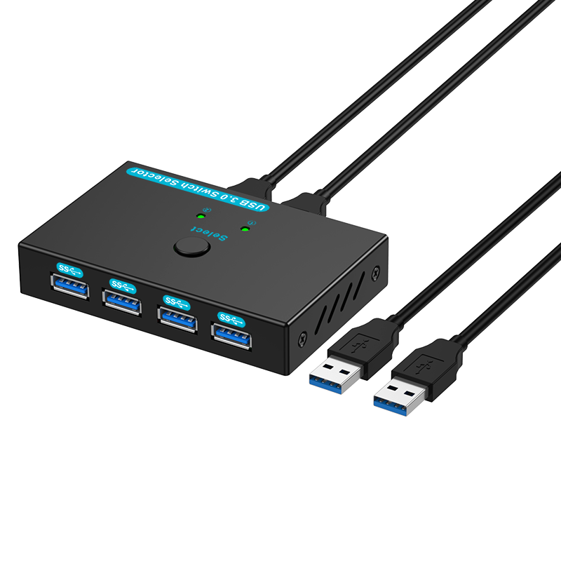 【今日特惠】USB HDMI KVM切換器2進4出切換器多usb切換器打印機