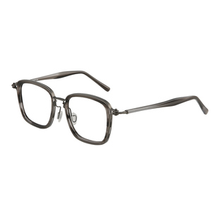 木川加大加宽大头围近视眼镜男士复古纯钛170mm大脸镜框可配度数