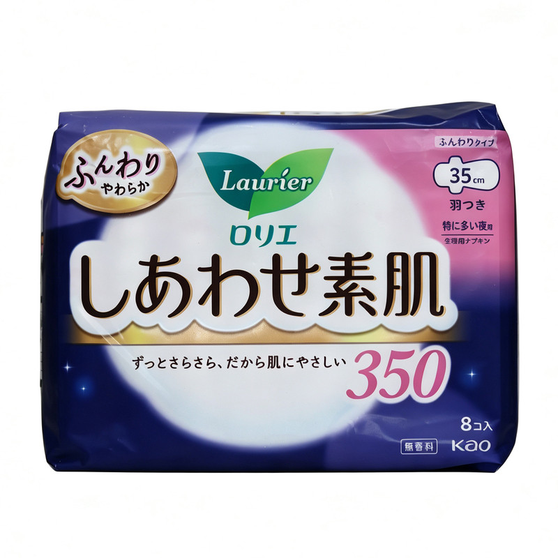 日本花王夜用卫生巾350mm加长8片