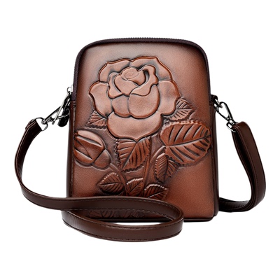 真皮手机包女包2026新款斜挎小包