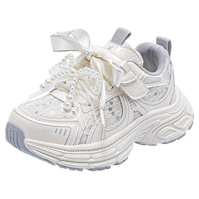 安奈儿女童老爹鞋运动鞋加绒二棉