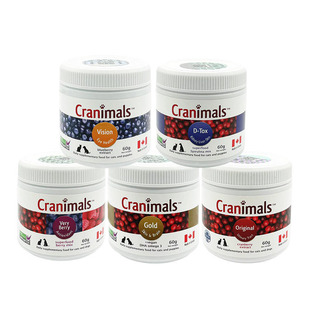 Cranimals克雷蒙莓粉宠物猫咪狗狗蔓越莓粉抗氧化猫狗泌尿三莓粉