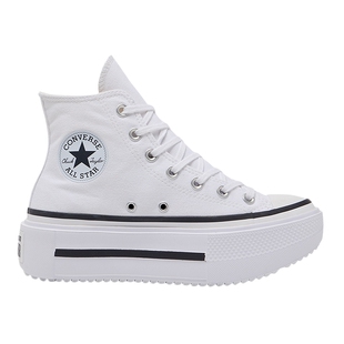 Converse匡威秋季Double Stack男女休闲鞋厚底高帮帆布鞋 A12976C