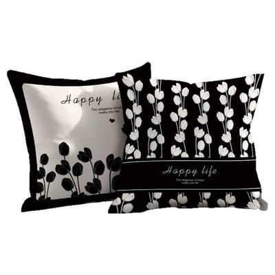 黑白高级感现代轻奢抱枕