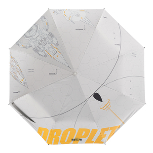 三体周边末日战役黑胶雨伞手动晴雨两用折叠伞便携防晒官方授权