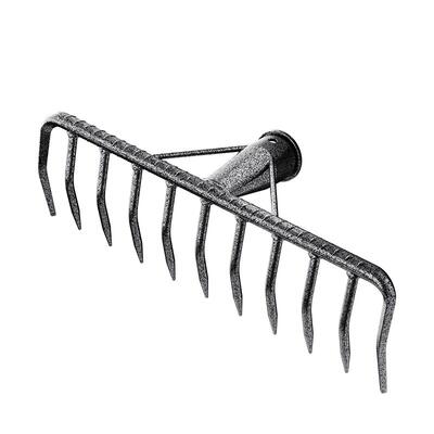 耙子除草松土神器农用铁耙子多功能搂草扒草专用工具老式钉耙农具
