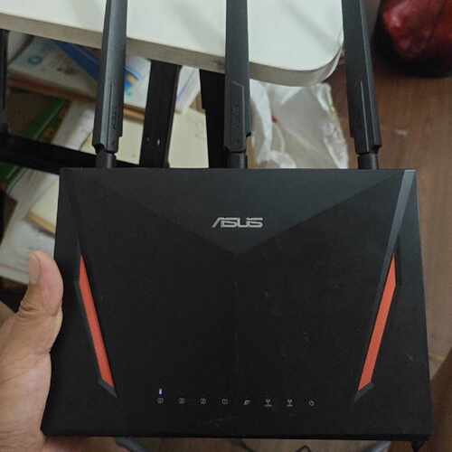 【议价-可维修】华硕路由器，型号RT-AC86U，通电亮LAN4指示灯，