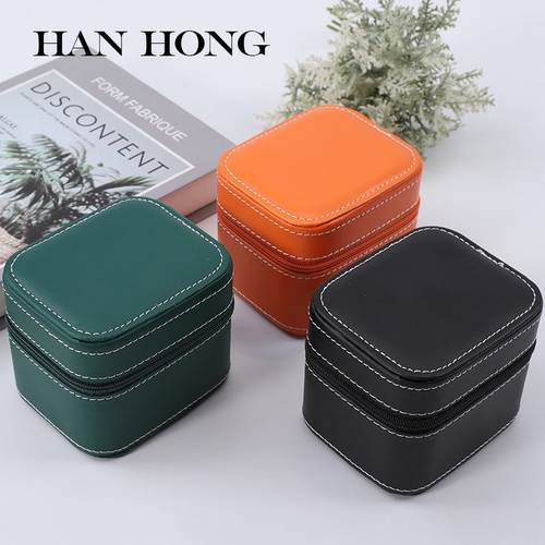 PU皮拉链手表盒首饰手表手表礼盒男士批发表包装盒盒包装盒收纳盒