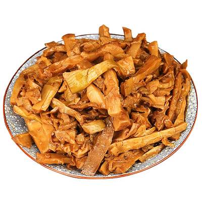 油焖笋微辣烤笋天目竹笋笋干雷笋嫩尖酱菜下饭菜即食笋丝450g2袋