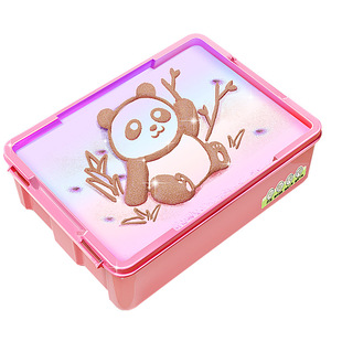 儿童沙画箱子diy手工制作套装彩沙台宝宝画板涂鸦玩具生日礼物女