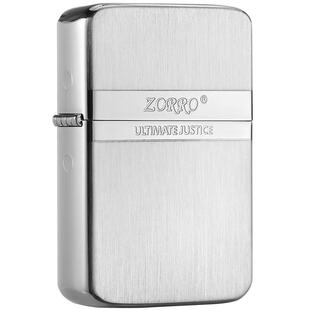 ZORRO佐罗官方旗舰店正品煤油打火机防风拉丝刻字定制送男友礼物