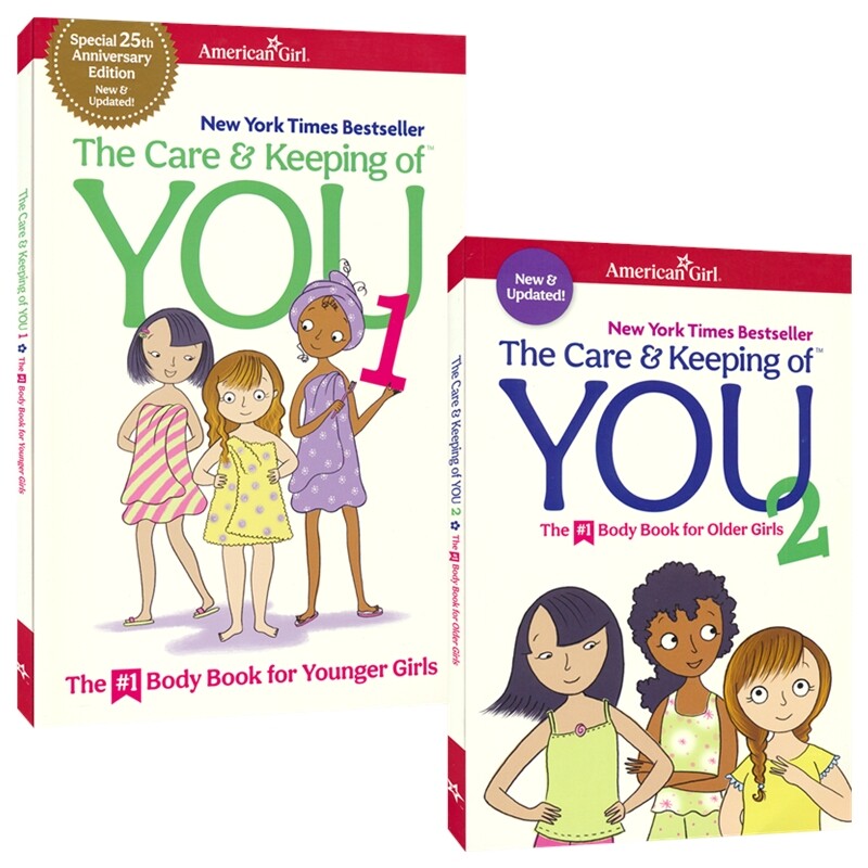 The Care & Keeping Of You 1-2 The Body Book for Younger/Older Girls 女孩身体成长手册基础篇&进阶篇 英文原版进口儿童图书